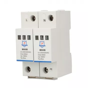 Scaricatore di sovratensione M60B2, 2P 1F 60kA corrente impulsiva max.