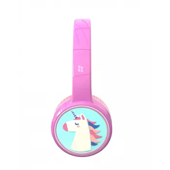 Denver BTH-106P Cuffie/headset con filo e wireless archetto chiamate/musica Bluetooth rosa
