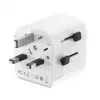 Alimentatore da viaggio GEMBIRD TPA-EU1A1C20-01-W 20W, USB-A 18W + USB-C 20W, presa Schuko, ingresso 100–250 V