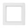 Placca a parete (senza viti) Berker 10116089, bianco, copertura singola per interruttori