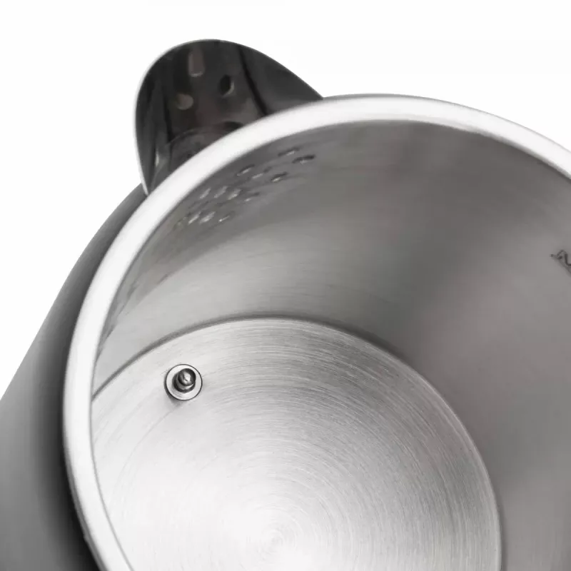 Jata JEHA1575 bollitore elettrico, 1,7 l, 1500 W, 5 impostazioni di temperatura, nero/acciaio inox