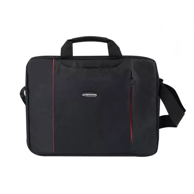 Borsa top loader Esperanza SALERNO 39,6 cm (15,6) nero, rosso