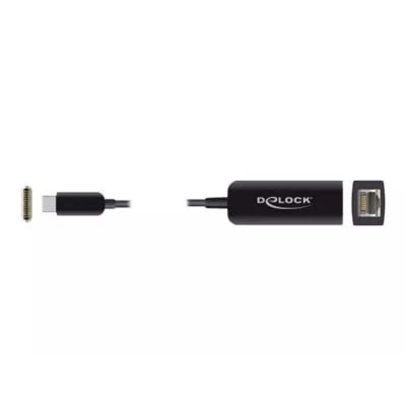 Adattatore USB Type-C maschio a LAN 2,5 Gigabit compatto DeLOCK 66645