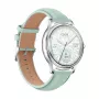 Smartwatch Colmi L28 – cassa argento-verde con cinturino in pelle verde