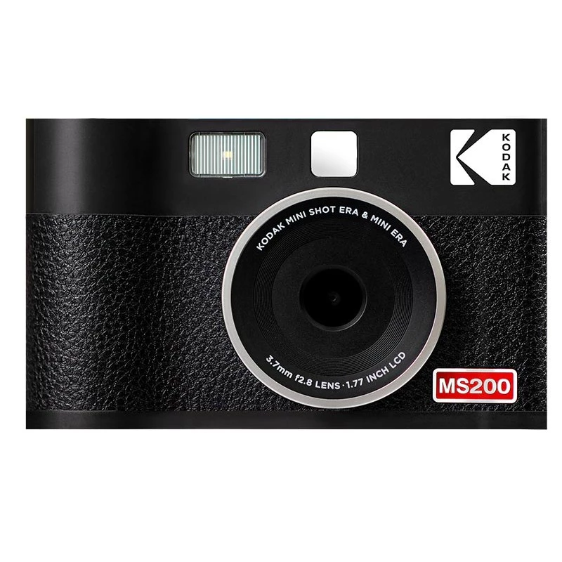 Fotocamera istantanea Kodak Mini Shot 2 Era — fotocamera istantanea portatile con stampante integrata, nero