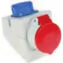 Presa industriale Bachmann 910.002, 5P, 400 V, 16 A, IP44, policarbonato, blu/rosso/bianco
