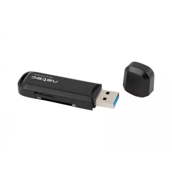 Lettore di schede NATEC Scarab 2 USB 3.2 Gen 1 Type-A — supporto MicroSD/SD, 5000 Mbit/s, nero