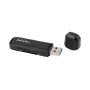Lettore di schede NATEC Scarab 2 USB 3.2 Gen 1 Type-A — supporto MicroSD/SD, 5000 Mbit/s, nero