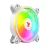 SAVIO FAN-01 WHITE confezione da 4 ventole ARGB 120mm con controller e telecomando