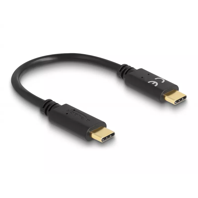 Cavo di ricarica DeLOCK USB Type-C 15 cm PD 5 A con E-Marker