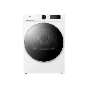 Asciugatrice TCL DP0844WE0BA — dimensioni lorda 677×885×660 mm, peso netto 45 kg, garanzia 24 mesi