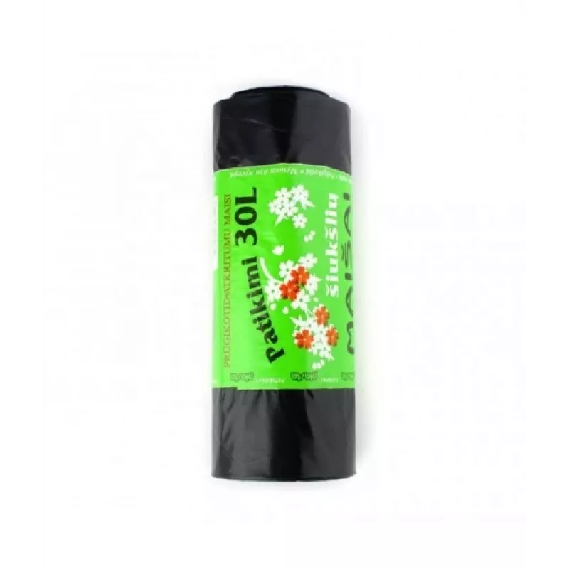 Sacchetti per rifiuti Plasta, 30 l/15 pz., nero