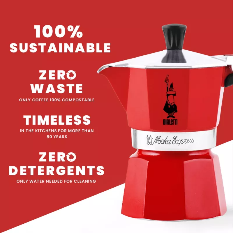 Caffettiera Bialetti Moka Express rossa