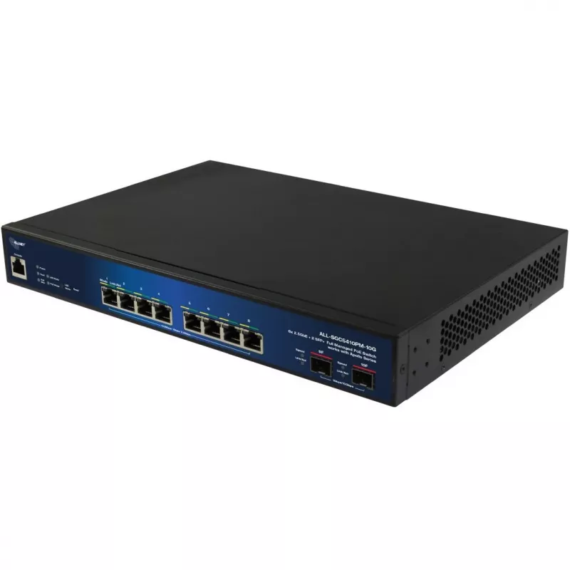 ALLNET Apollo full managed Layer2+ 10 porte• 8x 2.5GB• budget PoE 240W• at• 2x - Router - WLAN (ALL-SGC5410PM-10G)