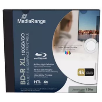 BD-R XL MediaRange MR520 100GB 4X - supporto vergine Blu-ray, capacità XL single-layer