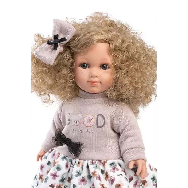 Puppe Llorens Elena 35 cm — corpo morbido, viso e arti dipinti a mano