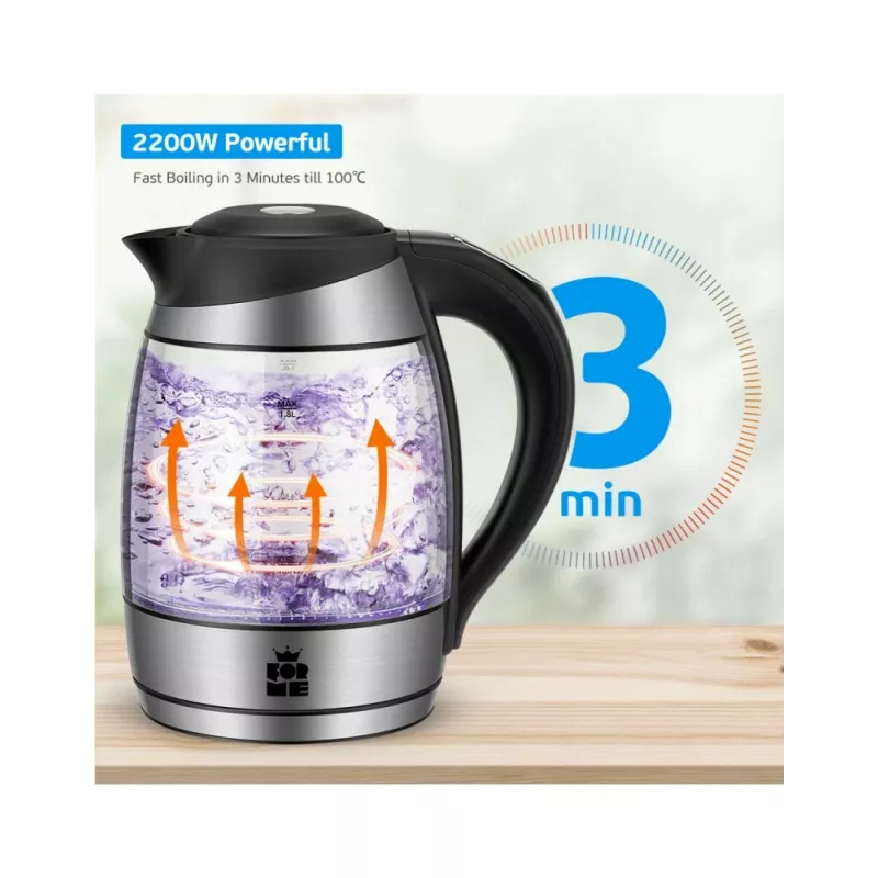 Bollitore elettrico Forme FKG-418 1,7 l 2200 W bianco
