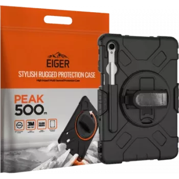 Custodia per tablet Eiger Peak per Samsung Tab S11 — resistenza all'acqua 500 m, nera