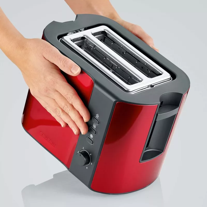 Tostapane Severin AT 2217 2 fette 800 W nero rosso
