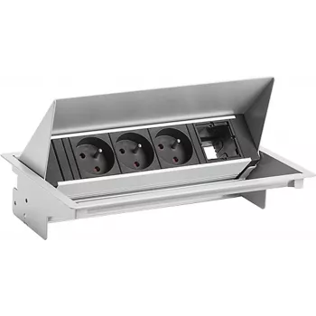 Power-Set Bachmann 900.401 — 3×U/TE, 1×C/M modulo per distribuzione elettrica