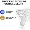 Logitech Pebble 2 Combo Set, bianco, wireless, tedesco, 920-012204