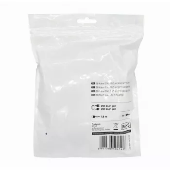 Cavo TB MM DVI 24 + 1 1,8 m, nero, oro (AKTBXVD24DVI18B)