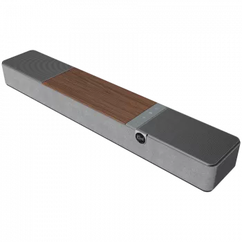 Soundbar KLIPSCH Flexus CORE 100 — 2.1 canali, 100 W, subwoofer integrato, grigio/noce