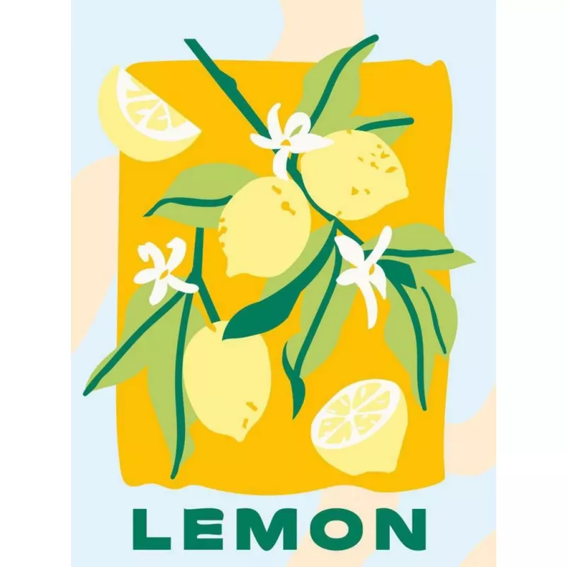 Ravensburger CreArt set di pittura – Limoni (design 25515) per progetti di pittura su tela