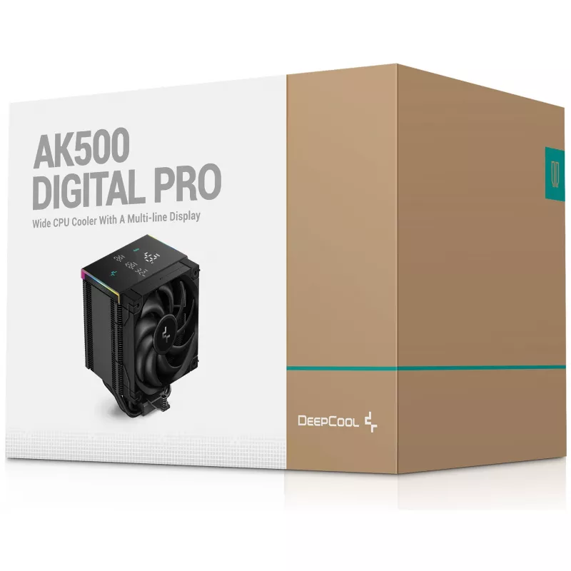 Dissipatore ad aria DeepCool AK500 Digital Pro 12 cm nero cuscinetto fluid-dynamic