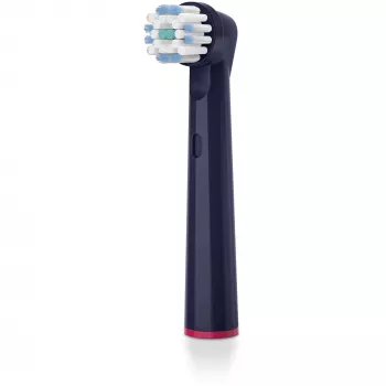 Beurer TB Sensitive Eco Green Planet testine spazzolino, blu scuro, confezione da 4