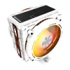 Dissipatore per processore Darkflash E400 PLUS (bianco) — raffreddamento ad aria attivo per CPU, design a torre, configurazione a ventola singola