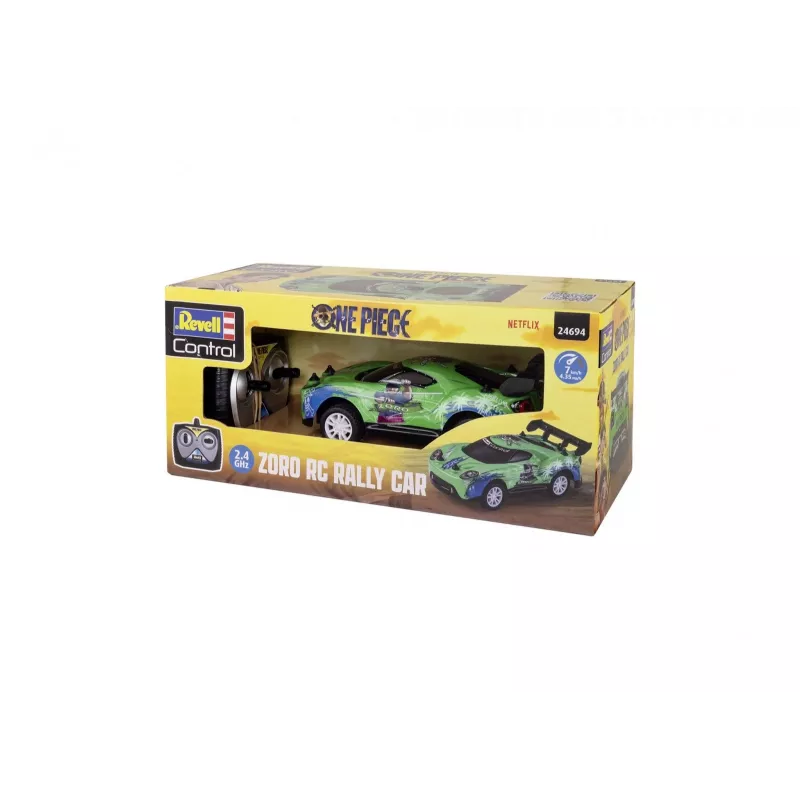 Auto rally RC REVELL One Piece Zoro – modello radiocomandato, design da collezione a tema