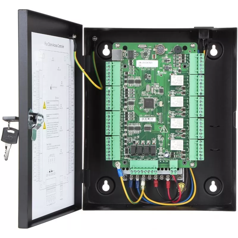 Controller di accesso Hikvision DS-K2804 — nero, 237×285×69 mm