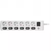 Brennenstuhl 1153110126 Prolunga 2 m 6 prese AC per interni bianco (1153110126)