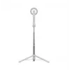 Selfie stick FIXED FIXSN-M-WH — asta pieghevole in lega di alluminio con Bluetooth, lunghezza massima 72 cm, bianco