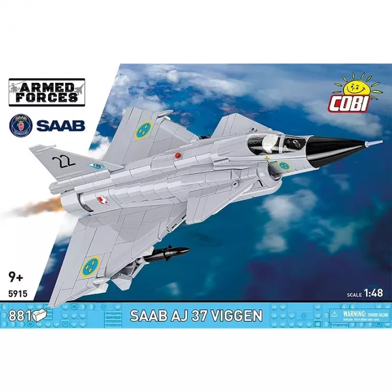 Cobi Blocks Saab AJ 37 Viggen set di costruzione 881 pz.