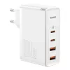 Caricabatterie da viaggio Baseus GaN2 Pro Quick 2x USB + 2x USB-C, 100W, EU (bianco)