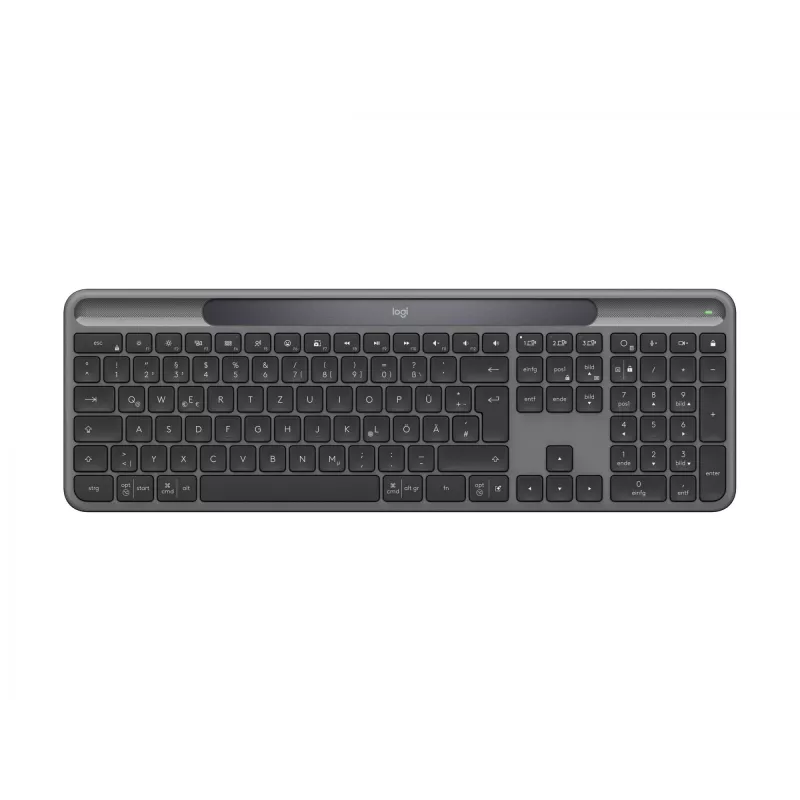Logitech Signature Slim Solar+ K980 Tastiera wireless, QWERTZ tedesco, grafite
