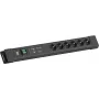 Ciabatta Bachmann CONNECTUS con 6×prese CEE7/3, 1×GVS, 1×interruttore, cavo 2,0 m, connettore maschio CEE7/7, nero