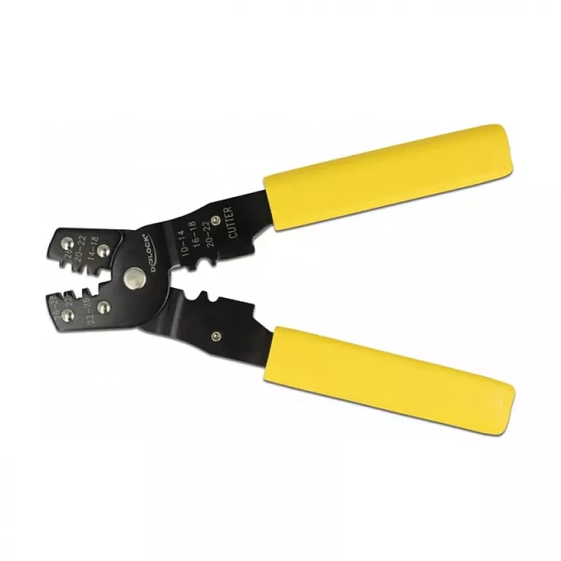 Pinza crimpatrice DeLOCK 90543 per capicorda e contatti AWG 10 – 28