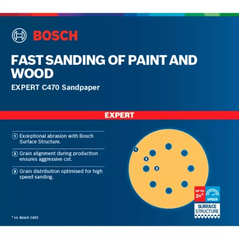 Disco abrasivo Bosch C470 vernice, legno
