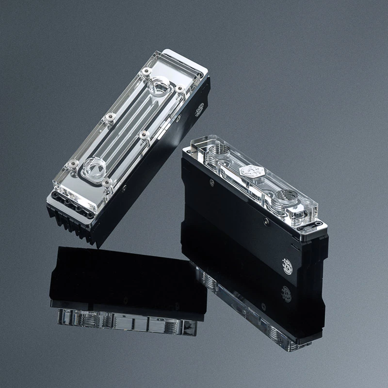 Bitspower dissipatore per memoria, DDR5, trasparente, bilaterale - 4 DIMMS