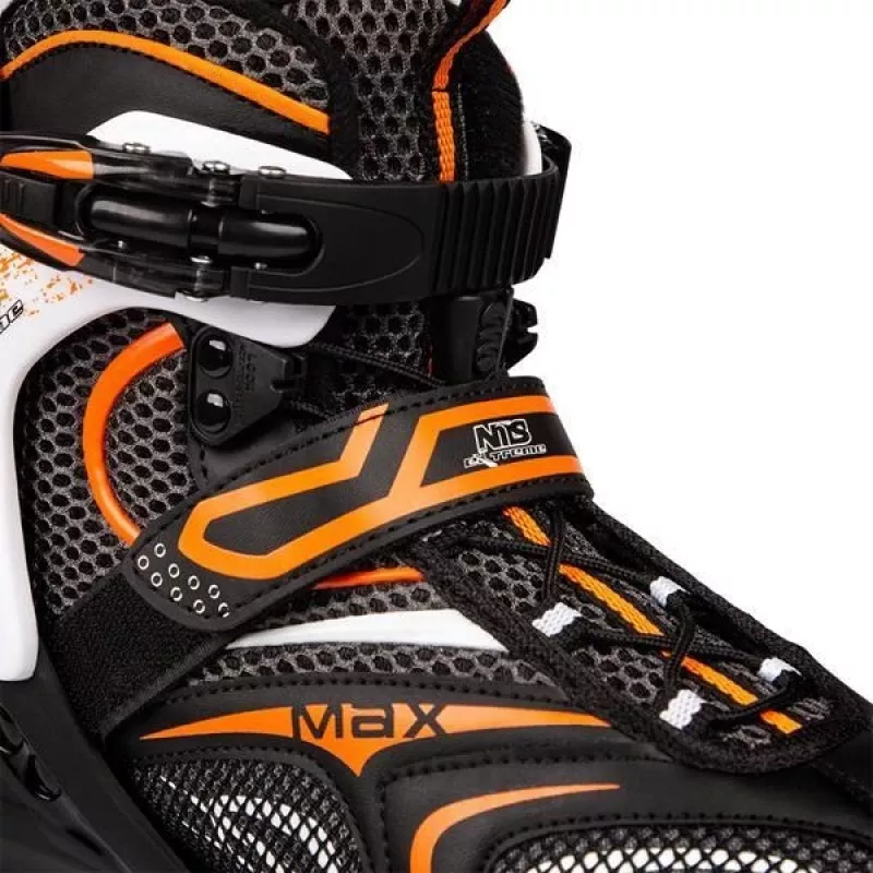 Pattini in linea Nils Extreme NA1060S nero-arancione TAGLIA 41