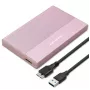 Case per SSD HDD 2,5 pollici, SATA, USB 3.0, 2 TB