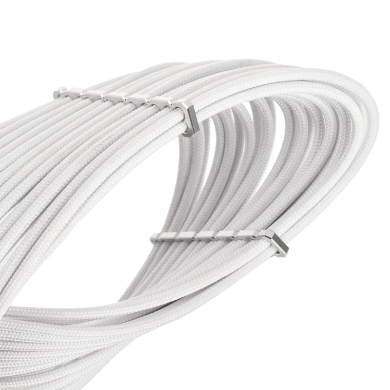 Cavo di prolunga BITFENIX Alchemy PCIe 6-Pin 45 cm sleeved bianco
