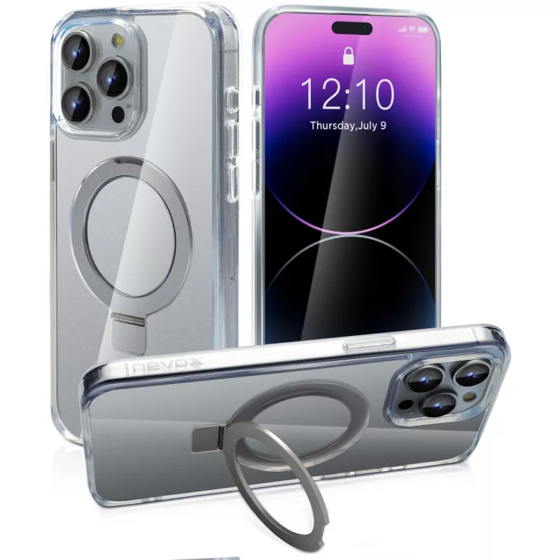 StyleShell SHOCKFlex con funzione stand, custodia per cellulare trasparente, iPhone 16 Pro Max, compatibile MagSafe