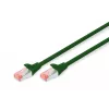 Cavo patch Digitus CAT 6 S/FTP DK-1644-005/G 0,5m verde