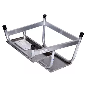 Gradino Krause 805027, alluminio 2 gradini, carico max. 150 kg, lunghezza 680 mm, altezza 41 cm