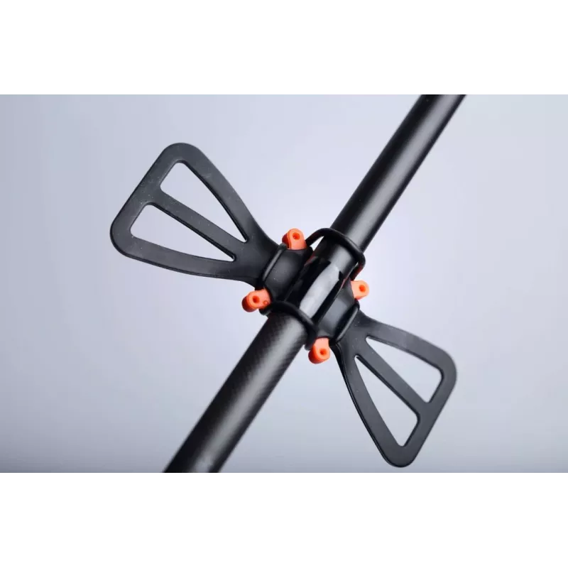 Supporto telefono regolabile deeper ITGAM0003 — supporto telefono per canna da pesca, silicone, per telefoni 3,5–5 pollici, 280 mm, nero