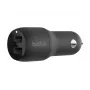 Caricabatterie auto Dual-USB-A 12W x2 nero